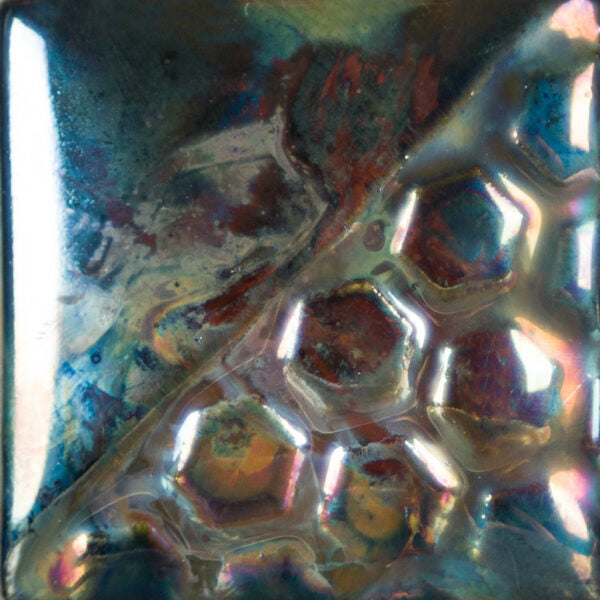 RK-100 Black Metallic Raku Glaze Pint